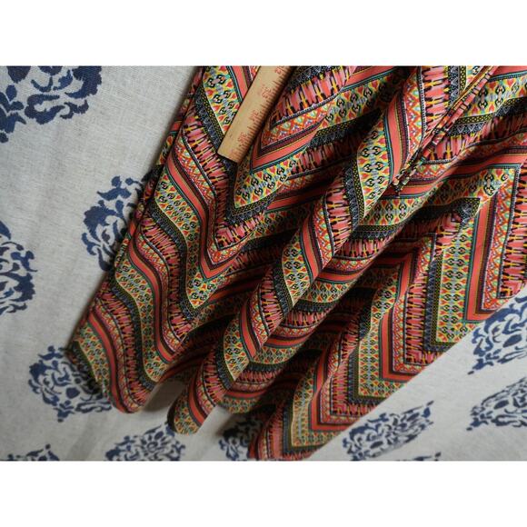 Vibe Sportswear Dress 2XL Cold Shoulder Midi Maxi Colorful Cinch Waist - Picture 5 of 6